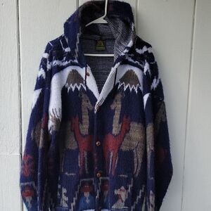 Men's Hooded Wool Made In Ecuador Woolen Jacket